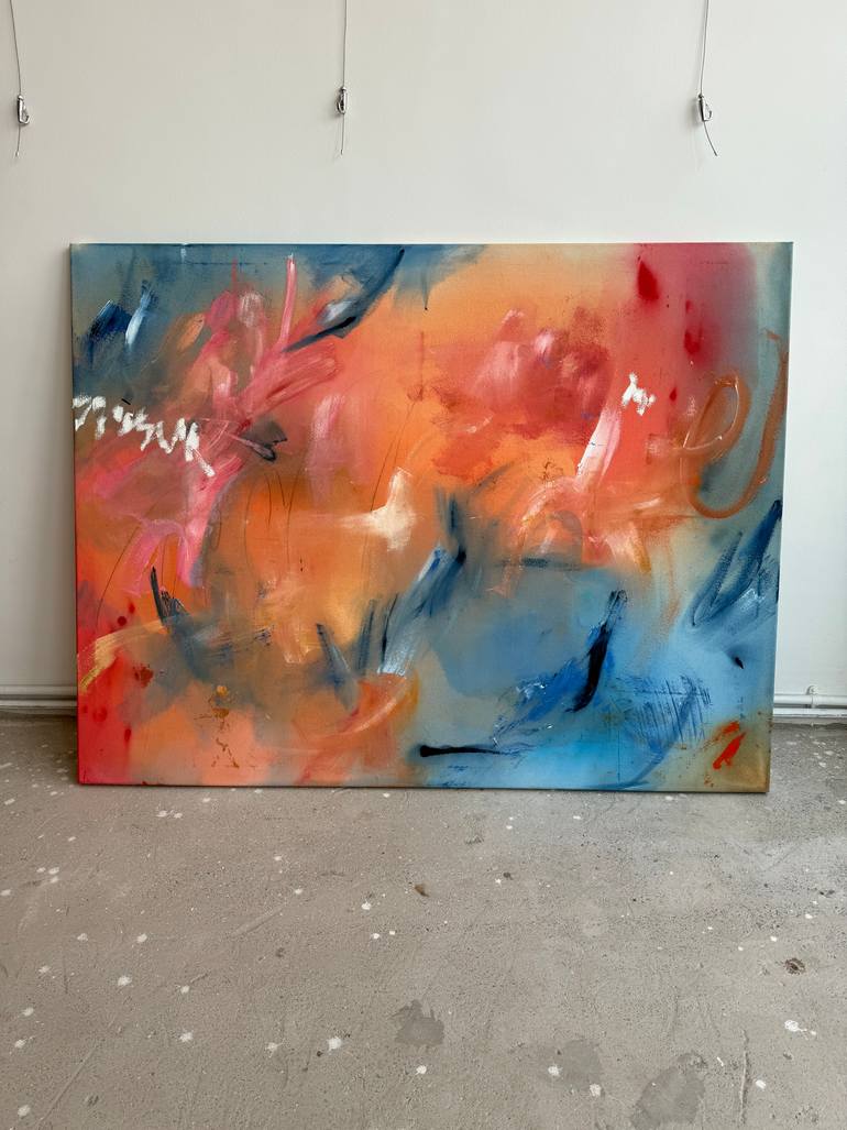 Original Abstract Expressionism Abstract Painting by Iryna Barsuk