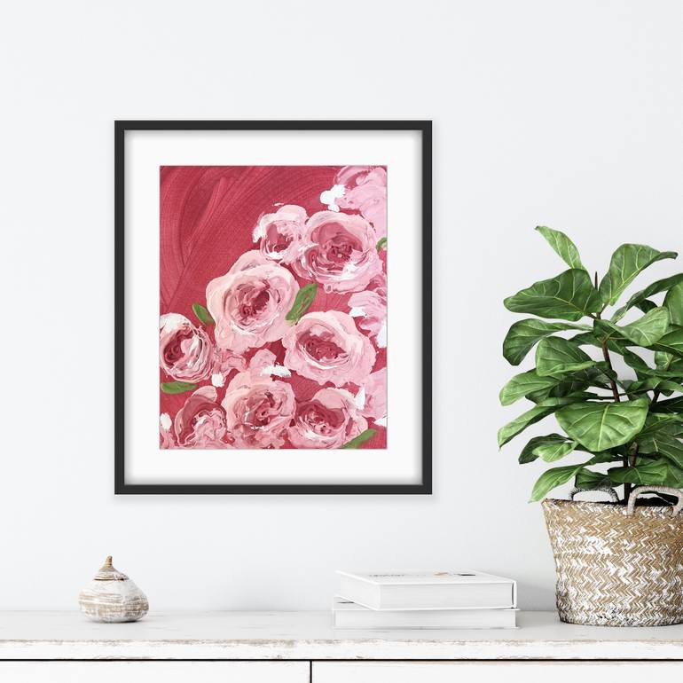 Original Figurative Floral Painting by Iryna Barsuk