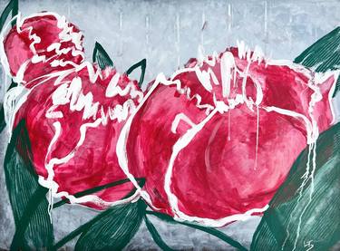 Original Expressionism Floral Paintings by Iryna Barsuk