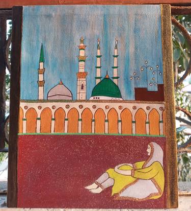 Original Contemporary Religion Painting by Fizza Abbas