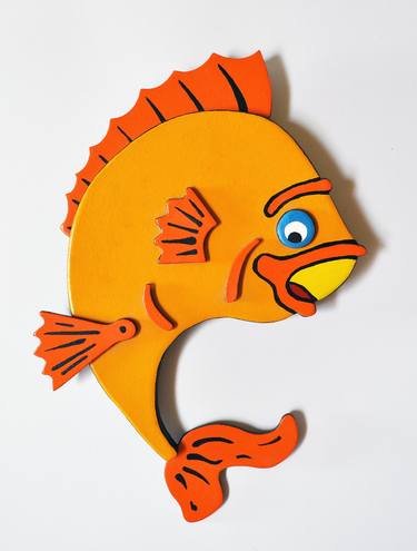 Print of Dada Fish Sculpture by Jozef Bloks