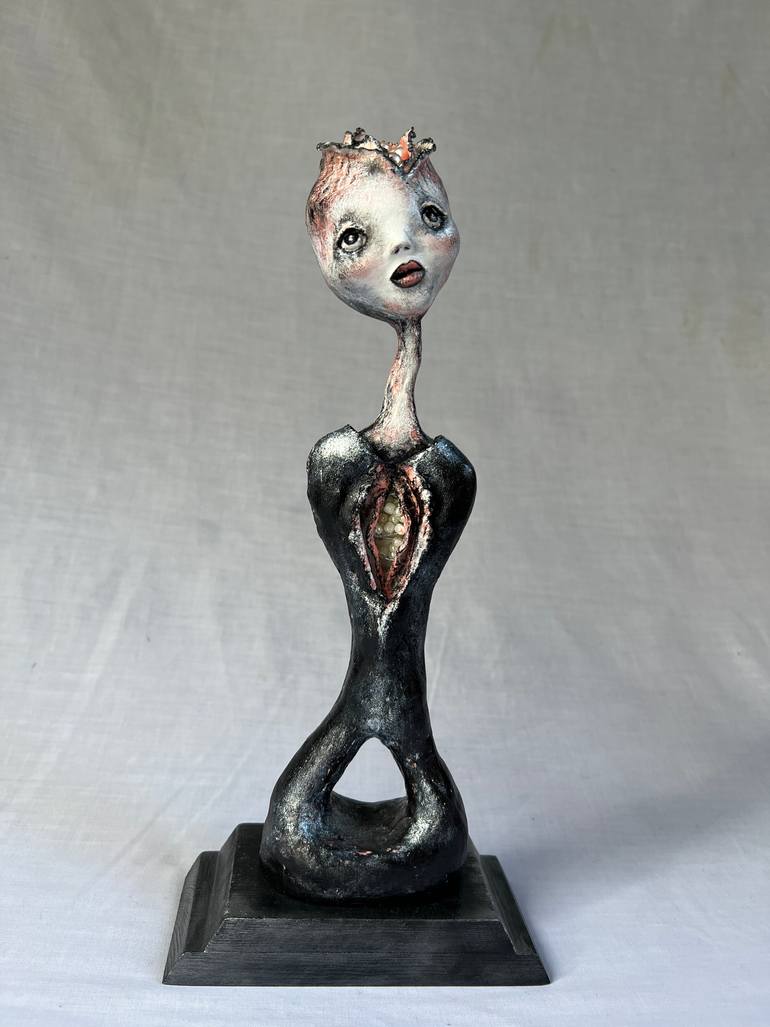 Original Surrealism Fantasy Sculpture by Mahtab Grimshaw