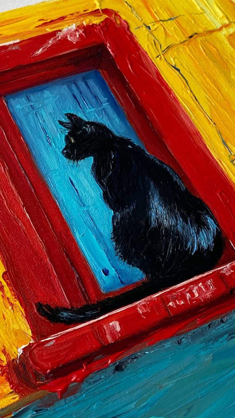 Original Expressionism Animal Painting by Mariia Kotiuzhynska