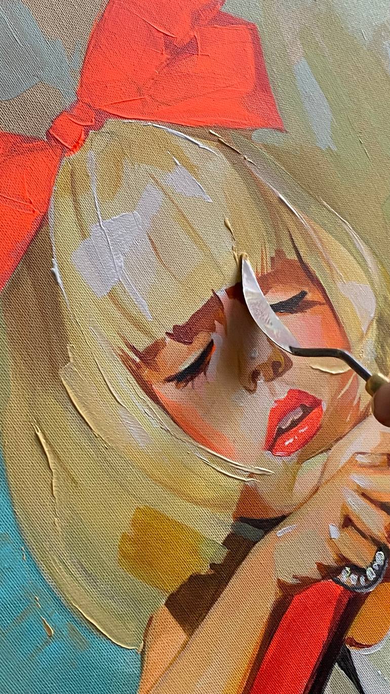 Original Figurative Children Painting by Mariia Kotiuzhynska
