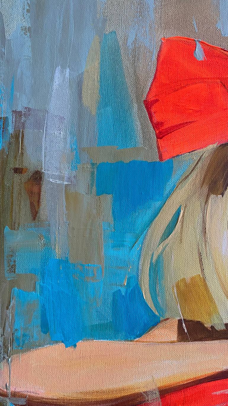 Original Figurative Children Painting by Mariia Kotiuzhynska