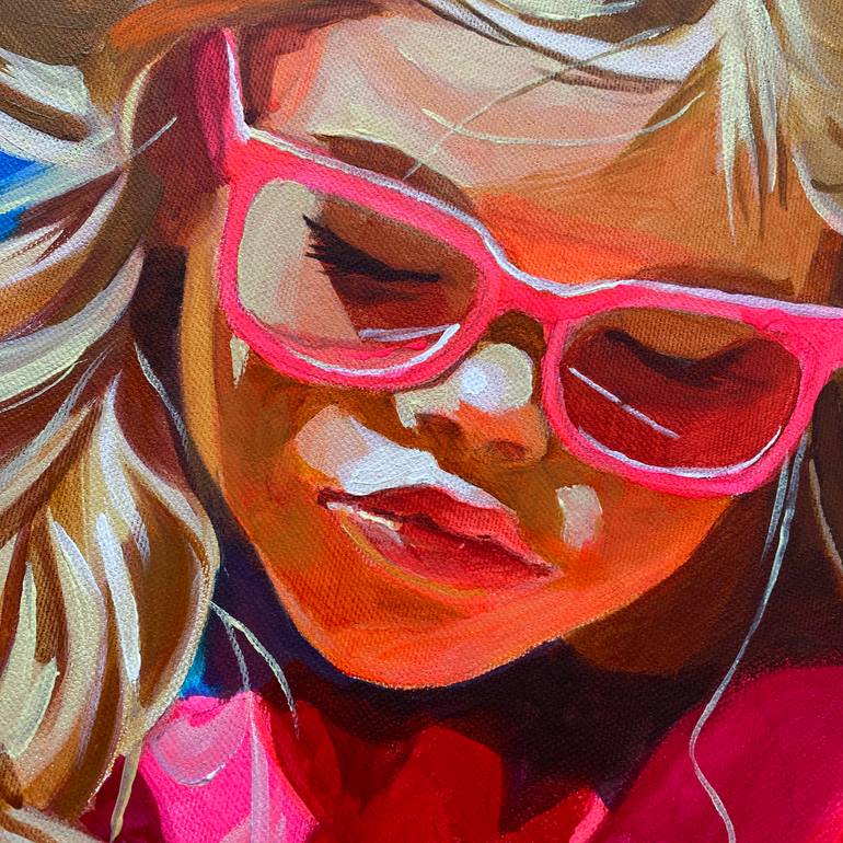 Original Impressionism Children Painting by Mariia Kotiuzhynska