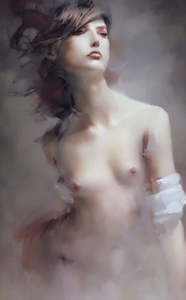 Print of Conceptual Nude Digital by Ziyi Xno