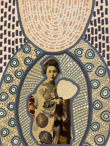 Original Art Deco Women Collage by Silvia Anastasia