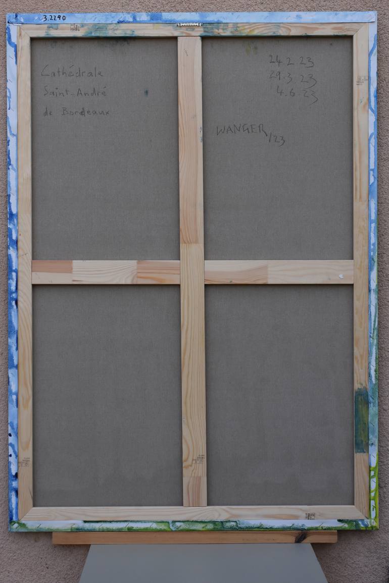 Original Abstract Expressionism Architecture Painting by Markus Hugo Wanger