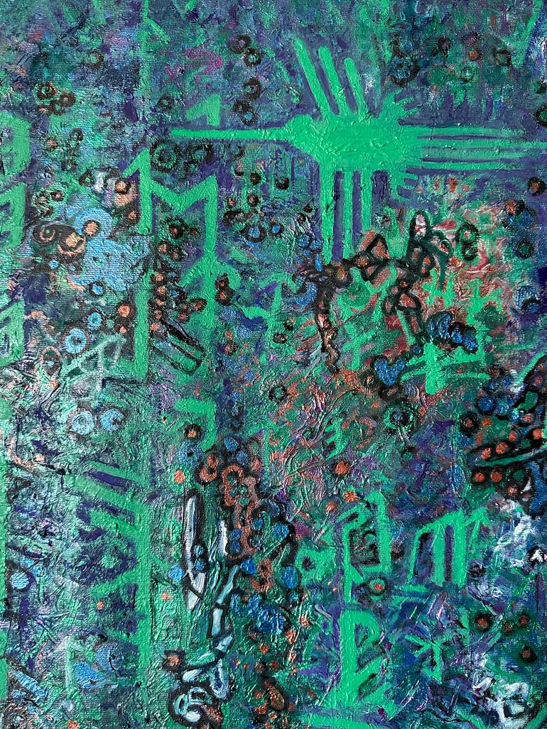 Original Folk Abstract Painting by Bailey Burns