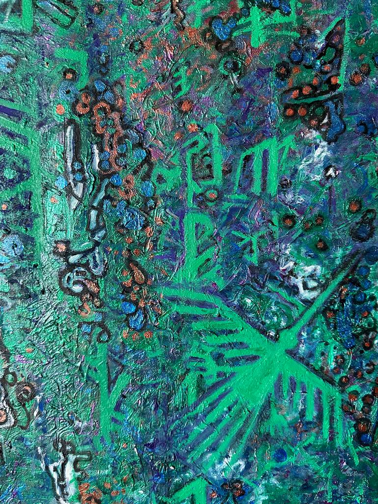 Original Folk Abstract Painting by Bailey Burns