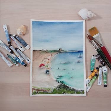 Original Beach Paintings by Pura Gil