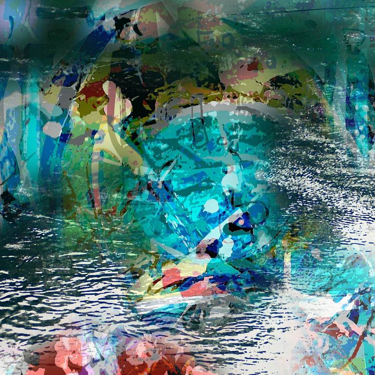 Original Abstract Mixed Media by Norman Ritchie