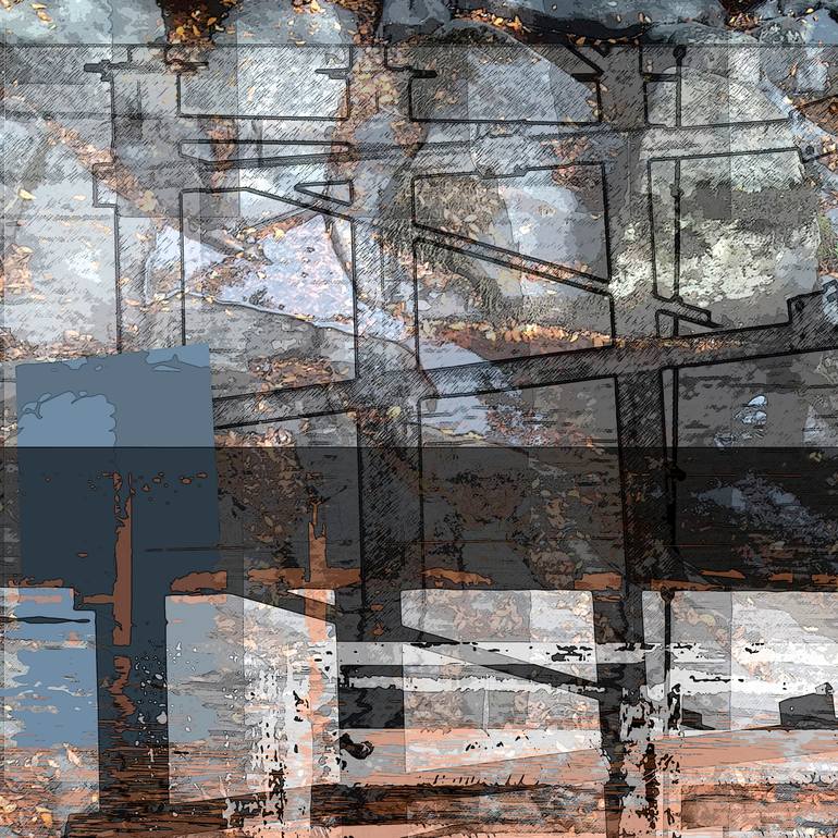 Original Illustration Abstract Mixed Media by Norman Ritchie