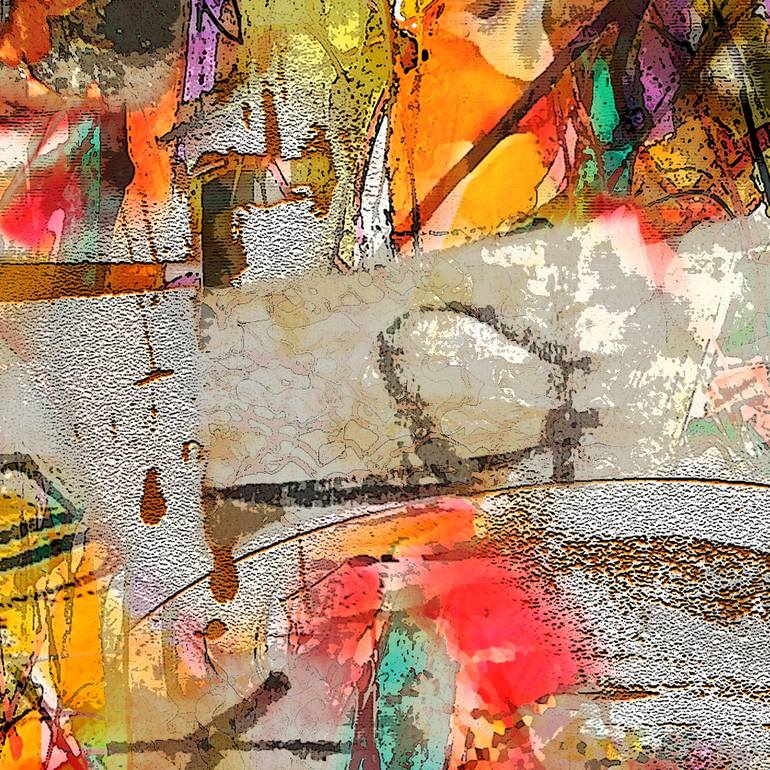 Original Abstract Mixed Media by Norman Ritchie