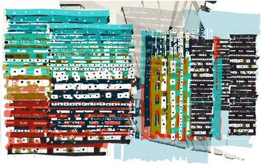 Original Abstract Mixed Media by Norman Ritchie