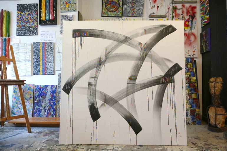 Original Abstract Painting by Pascal Foucart