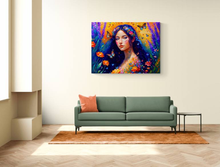Original Contemporary Women Painting by Nik Tod