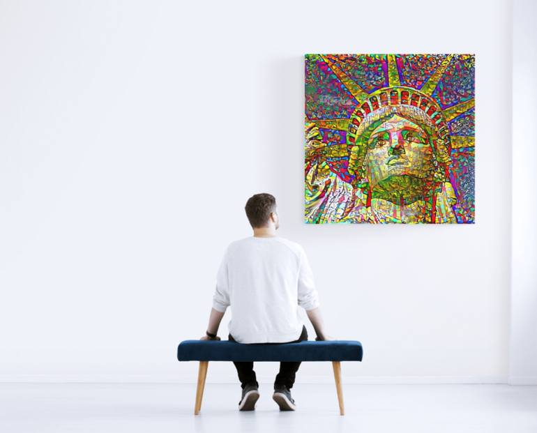 Original Contemporary Outer Space Painting by Nik Tod