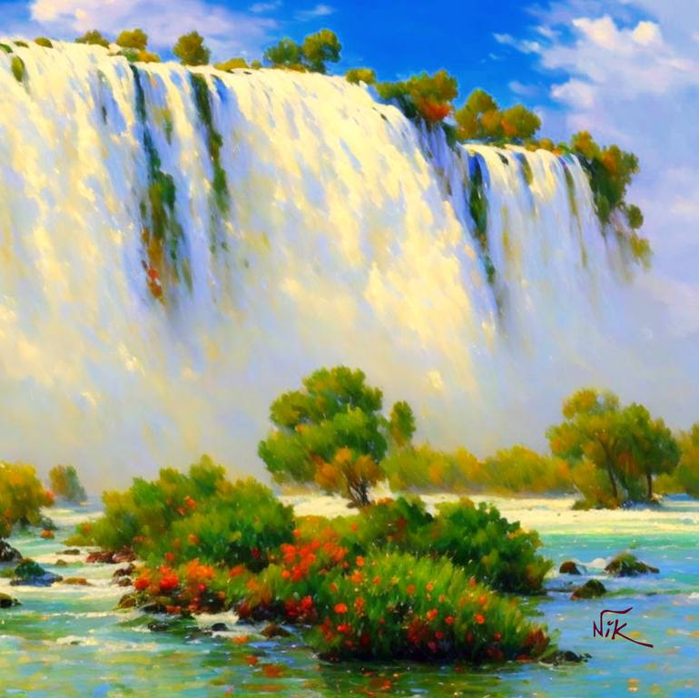 Original Contemporary Landscape Painting by Nik Tod