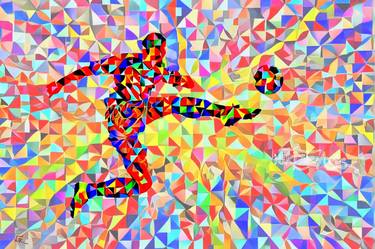 Original Color Field Painting Sports Paintings by Nik Tod