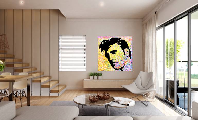 Original Color Field Painting Pop Culture/Celebrity Painting by Nik Tod