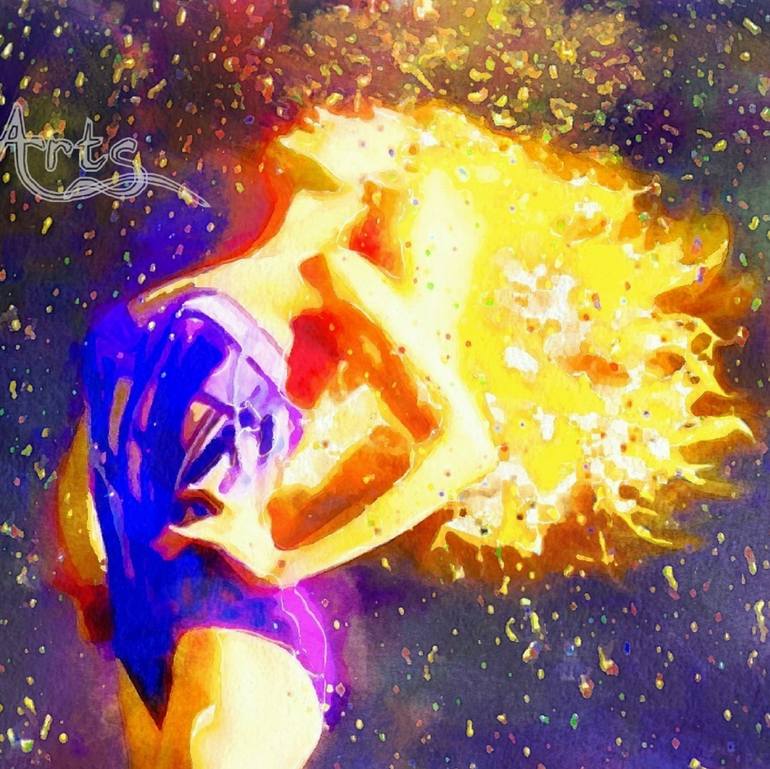 Original Art Deco Body Painting by Nik Tod