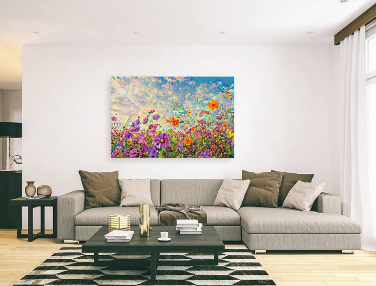 Original Contemporary Floral Painting by Nik Tod