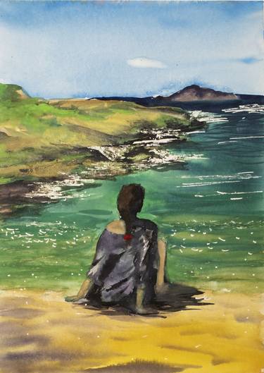 Print of Beach Paintings by Aline MacCord