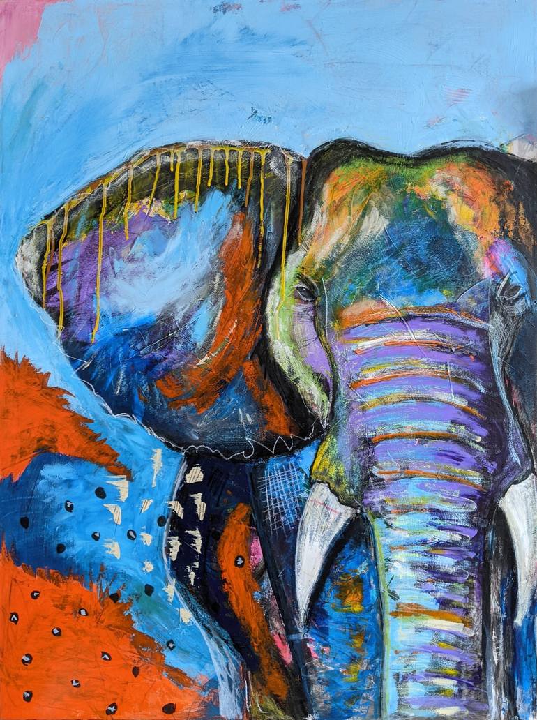 Deep Connection Painting by Vidhya Srijesh | Saatchi Art