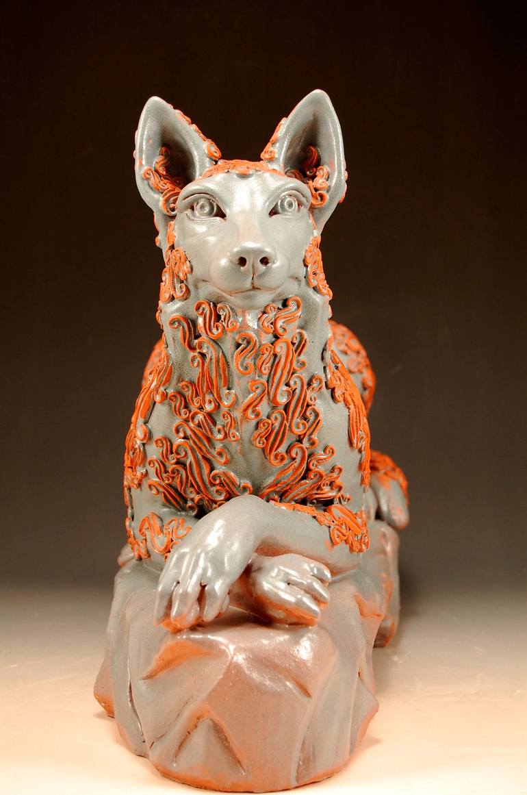 Original Contemporary Dogs Sculpture by Daniel Slack