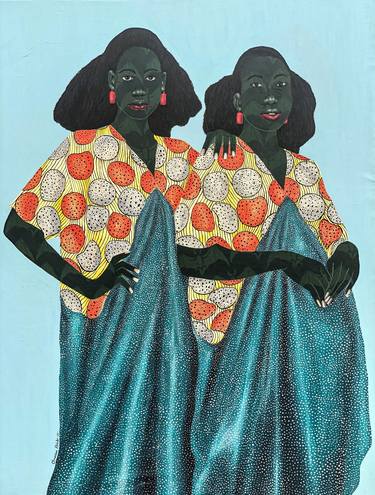 Saatchi Art Artist Oluwafemi Afolabi; Painting, “Bestie” #art