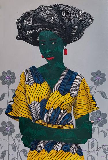 Original Figurative Women Paintings by Oluwafemi Afolabi
