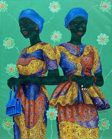 Original Abstract Expressionism Women Paintings by Oluwafemi Afolabi