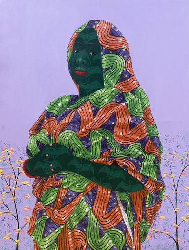 Original Figurative Women Paintings by Oluwafemi Afolabi