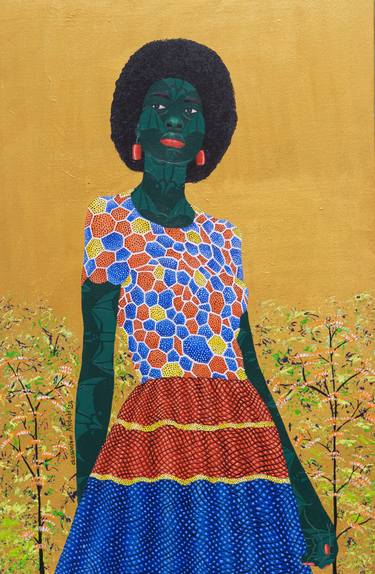 Original Contemporary Women Paintings by Oluwafemi Afolabi