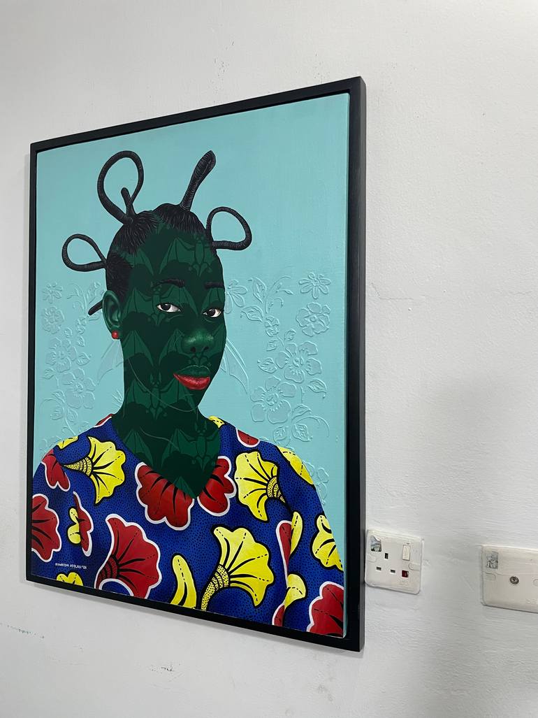Original Abstract Expressionism Women Painting by Oluwafemi Afolabi