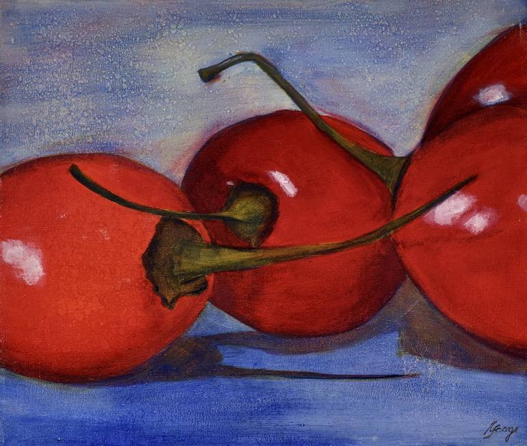 Original Expressionism Food Painting by Nicole Farago
