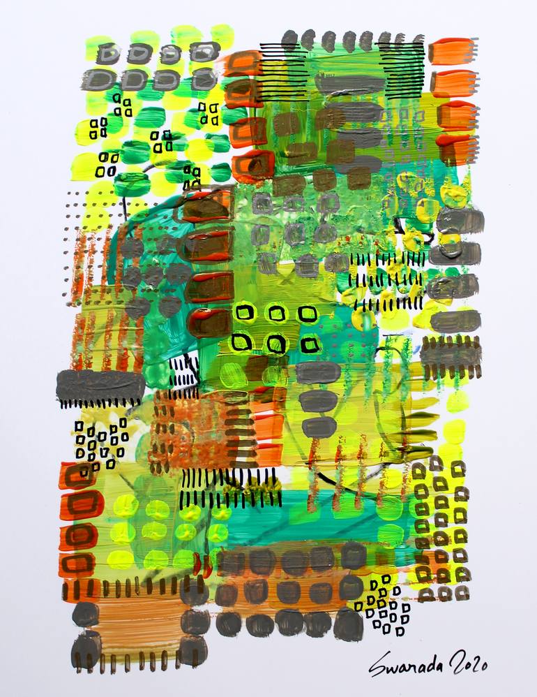 Original Abstract Expressionism Abstract Painting by Swarada Hiremani