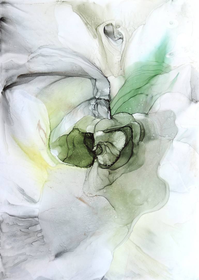 Original Abstract Floral Paintings by Anastasia Ozlu