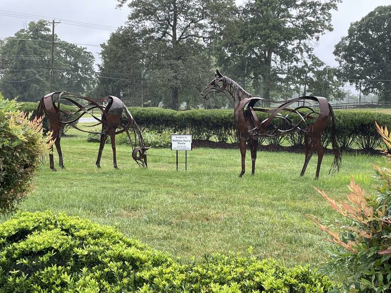 Original Abstract Expressionism Horse Sculpture by Matthew Harris