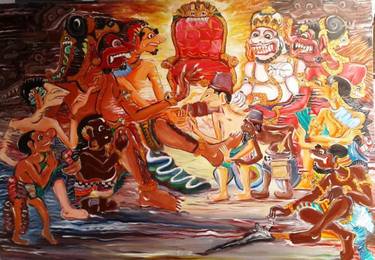 Original Classical mythology Paintings by Sunardy Kasim