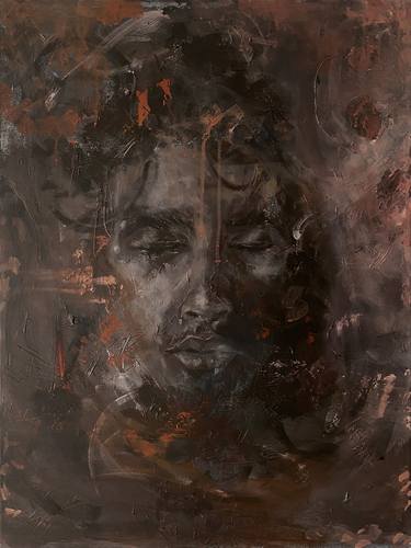 Original Abstract Portrait Paintings by Mihail Suraianu