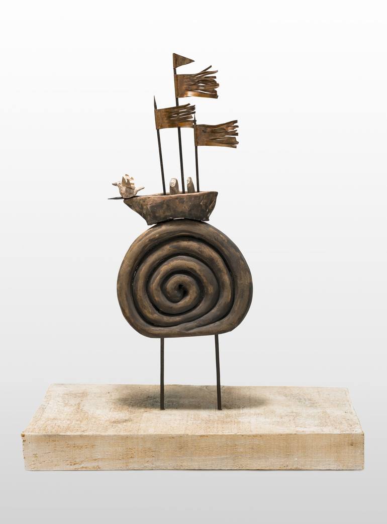 Print of Dada Boat Sculpture by Jacqueline Schreier