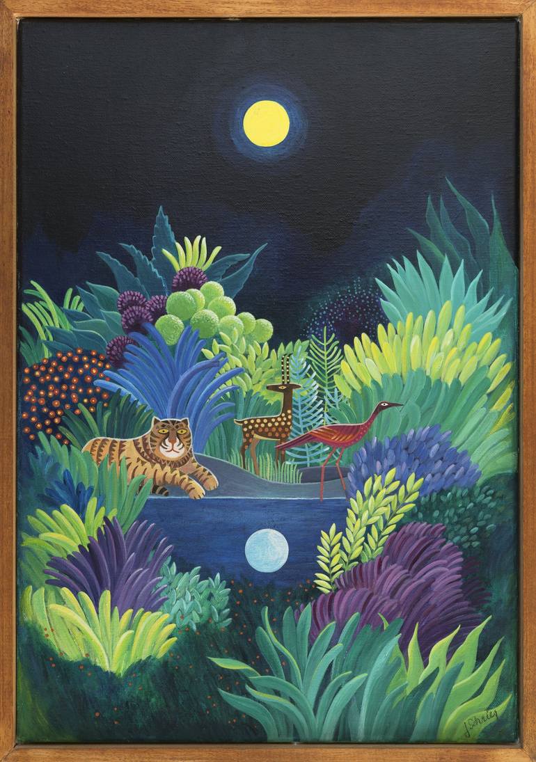 Original Illustration Nature Painting by Jacqueline Schreier