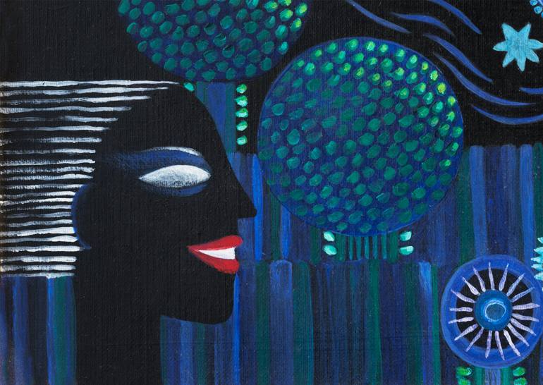 Original Figurative Fantasy Painting by Jacqueline Schreier