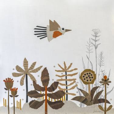 Original Illustration Nature Collage by Jacqueline Schreier