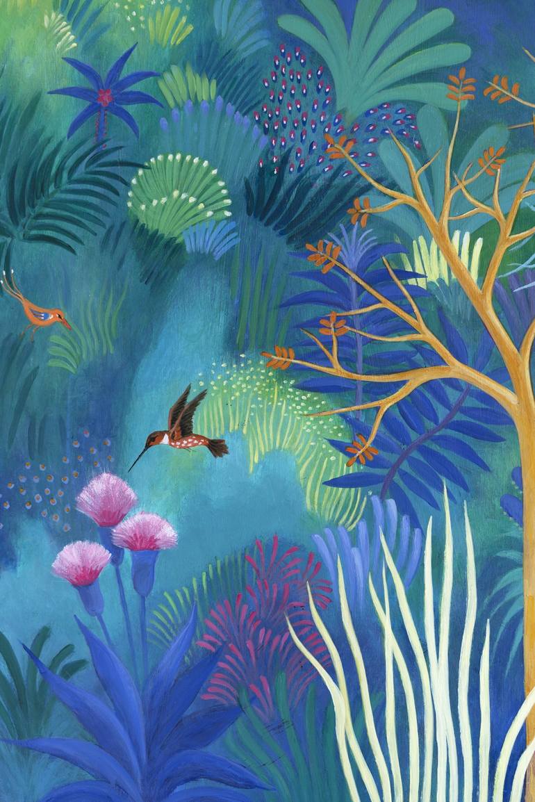 Original Illustration Nature Painting by Jacqueline Schreier