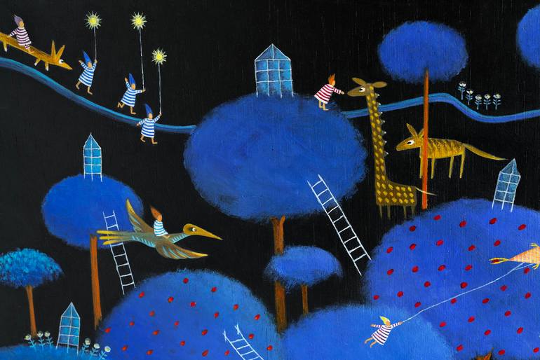Original Contemporary Landscape Painting by Jacqueline Schreier