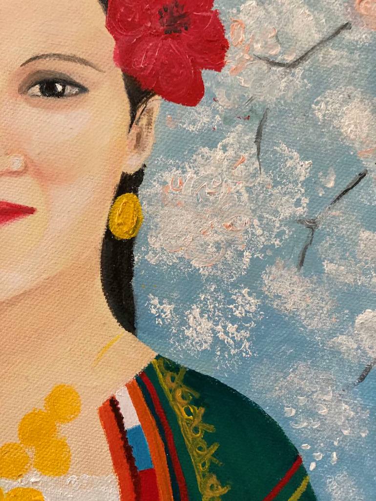 Original Folk Women Painting by Miglena Dyankova